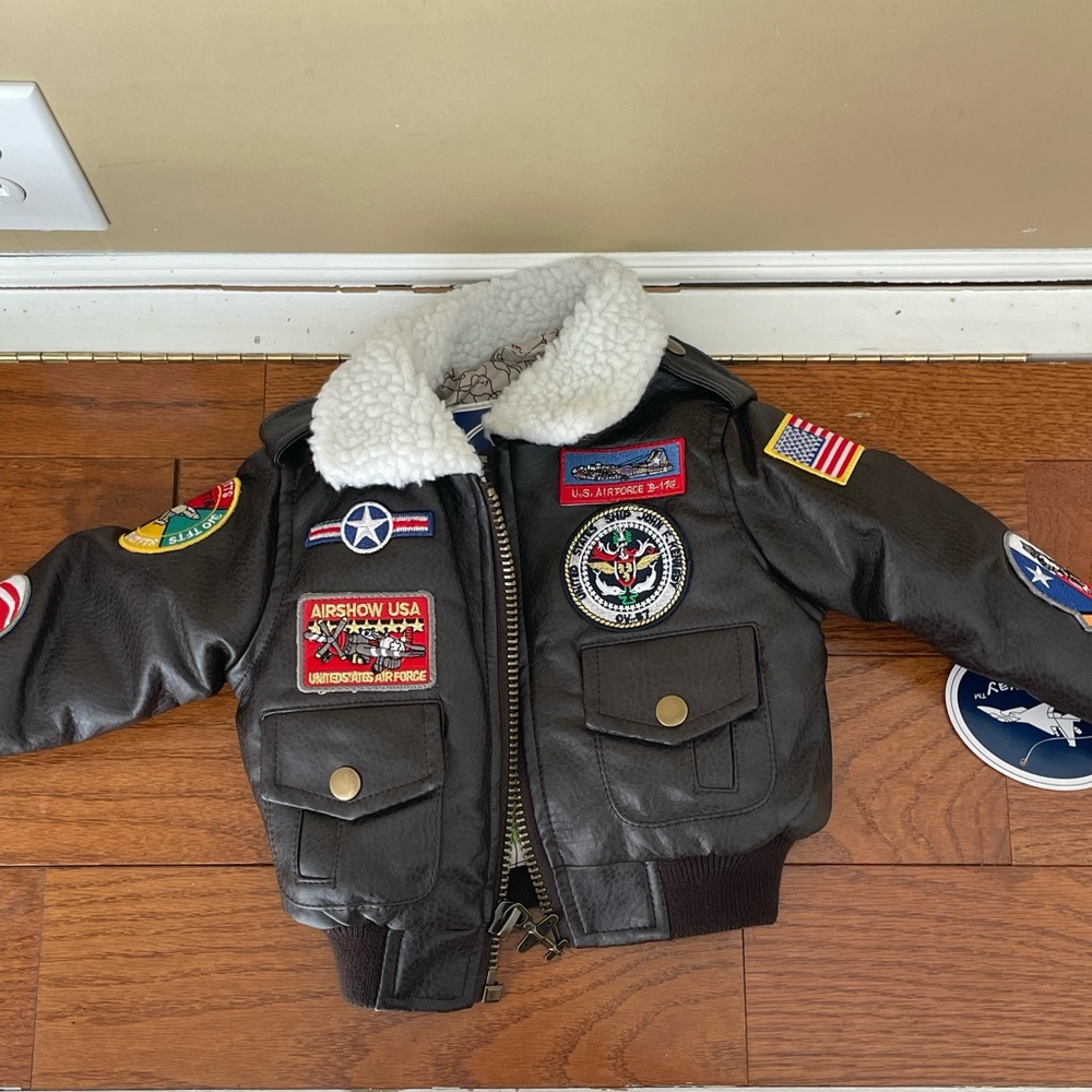 Kids Aviator Jacket with Patches